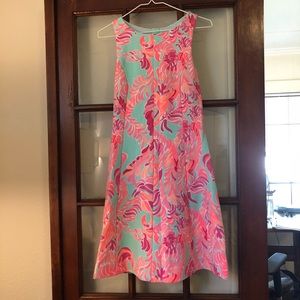 Bright pink and blue Lilly Pulitzer Dress